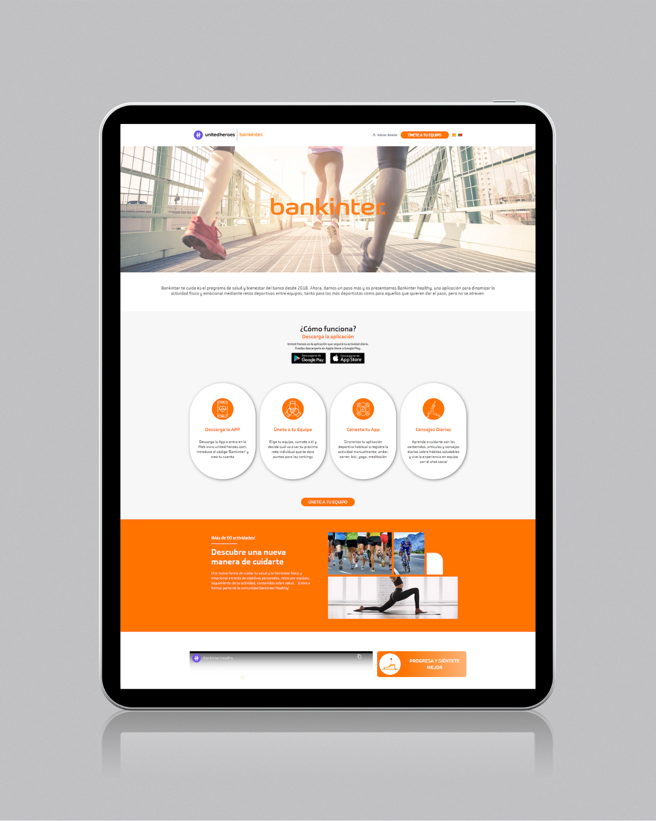 Bankinter Landing Page Mockup